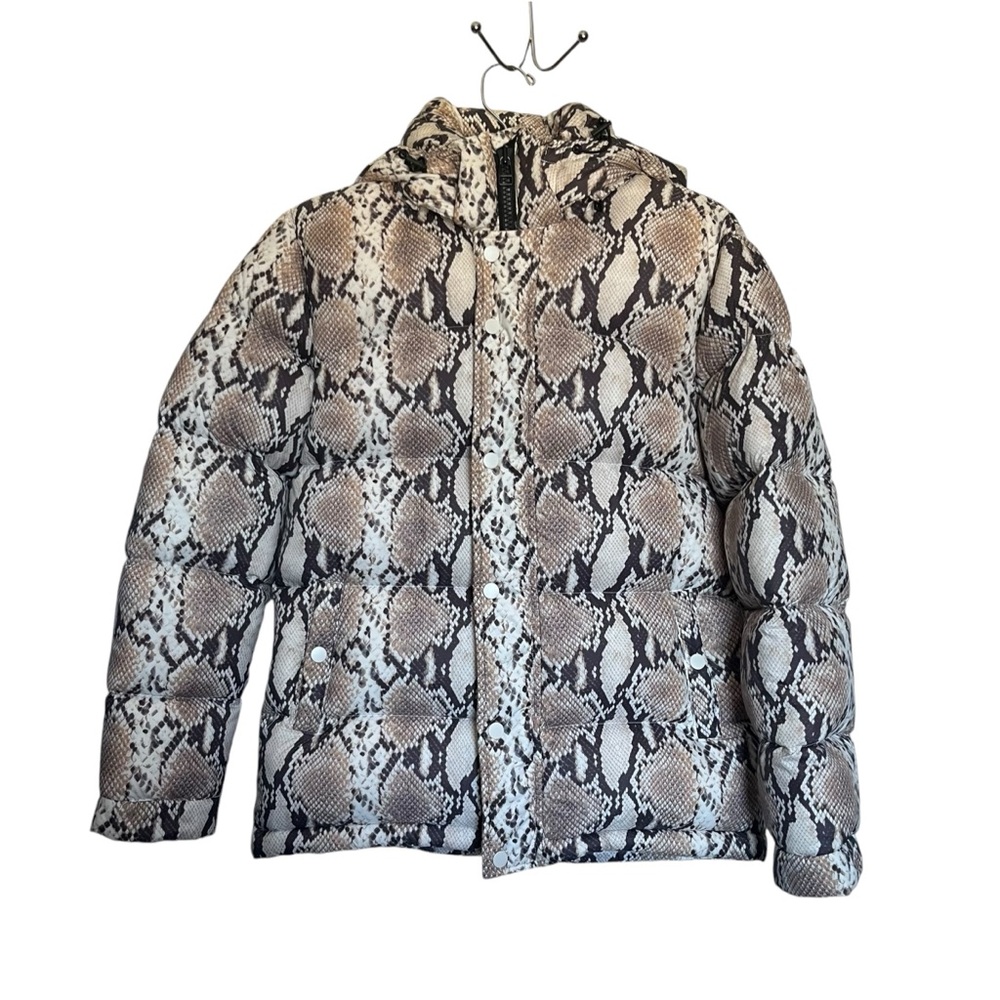 Aritzia Tna The Super Puff Snake Python Print Puf… - image 1